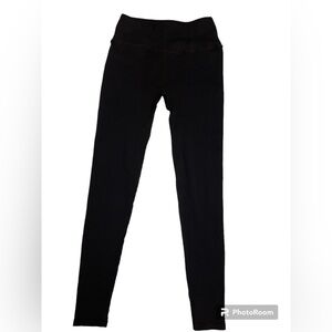 Fabletics High-Waisted Seamless Rib Leggings in Black